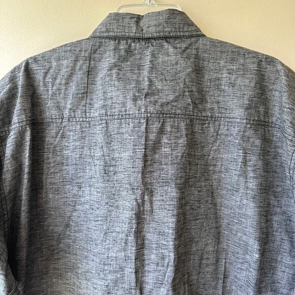 NEW Company Eighty One Button Down Shirt Short Sleeve Flip Cuff Sleeve Black 3XL - Picture 4 of 12